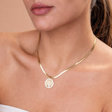 Women's Gold Plated Tree of Life Necklace Waterproof & Anti-Tarnish