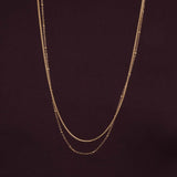 Women's Gold Plated Double layer choker necklace Waterproof & Anti-Tarnish