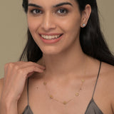 Women's Gold Plated Daisy Flower Necklace Waterproof & Anti-Tarnish