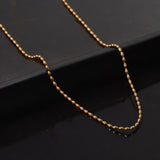 Women's Gold Plated Gold Beaded Necklace Waterproof & Anti-Tarnish