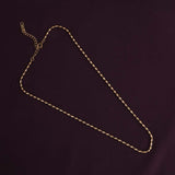 Women's Gold Plated Gold Beaded Necklace Waterproof & Anti-Tarnish