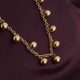 Women's Gold Plated Beaded Grace Necklace Waterproof & Anti-Tarnish