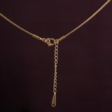 Women's Gold Plated Octagon Diamond Necklace Waterproof & Anti-Tarnish