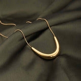 Women's Gold Plated Golden Boomerang Necklace Waterproof & Anti-Tarnish