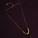 Women's Gold Plated Golden Boomerang Necklace Waterproof & Anti-Tarnish