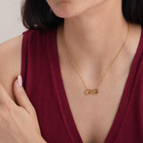 Women's Gold Plated Golden Infinity Necklace Waterproof & Anti-Tarnish