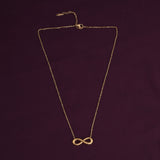 Women's Gold Plated Golden Infinity Necklace Waterproof & Anti-Tarnish