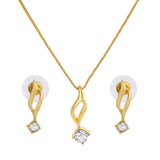 Women's Stylish Solitaire Pendant Set|Minimal Jewelry for Office and Casual Wear