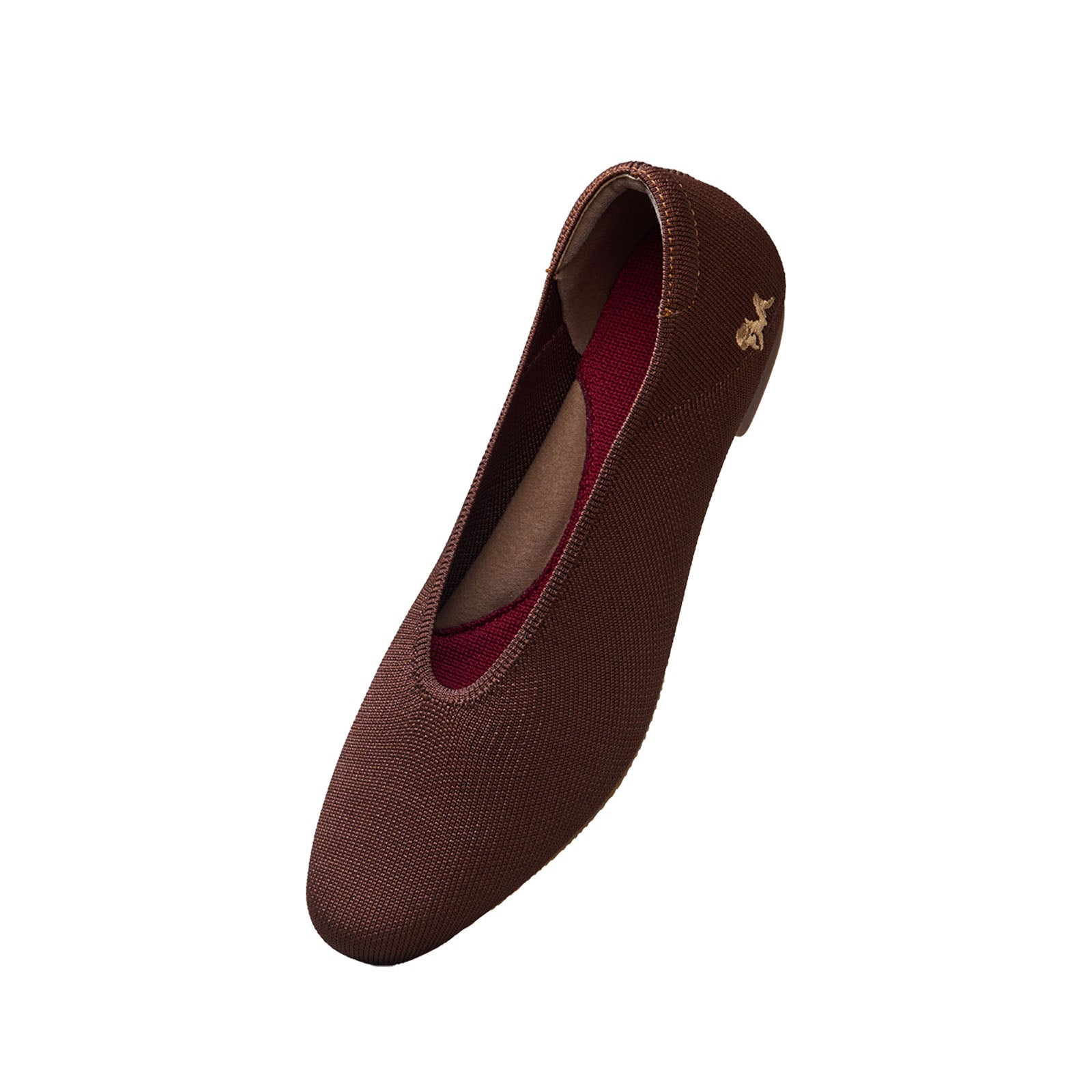 Women's Brown and Red Ballet Ease Ballerinas