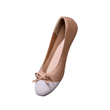 Women's Beige and Ivory Everyday Ballet Flats