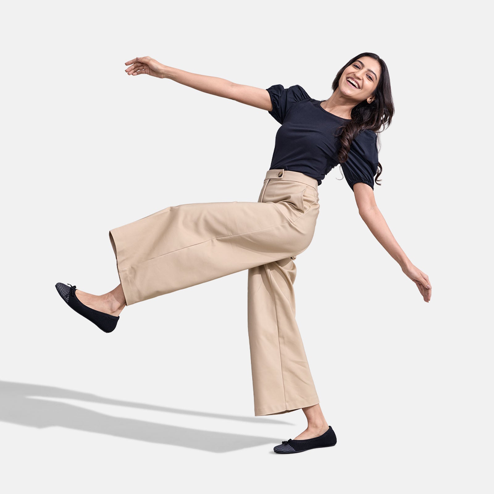 Women's Black Everyday Ballet Flats