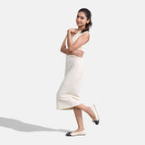 Women's Ivory and Black Everyday Ballet Flats