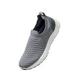 Men's Grey and White Flex Weave Slip On Casual Shoes
