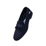 Women's Black and Rose Knit Grace Loafers