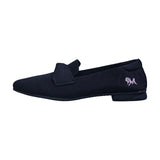Women's Black and Rose Knit Grace Loafers