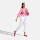 Women's Rose and Beige Knit Grace Loafers