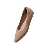 Women's Beige Pointed Ease Ballerinas