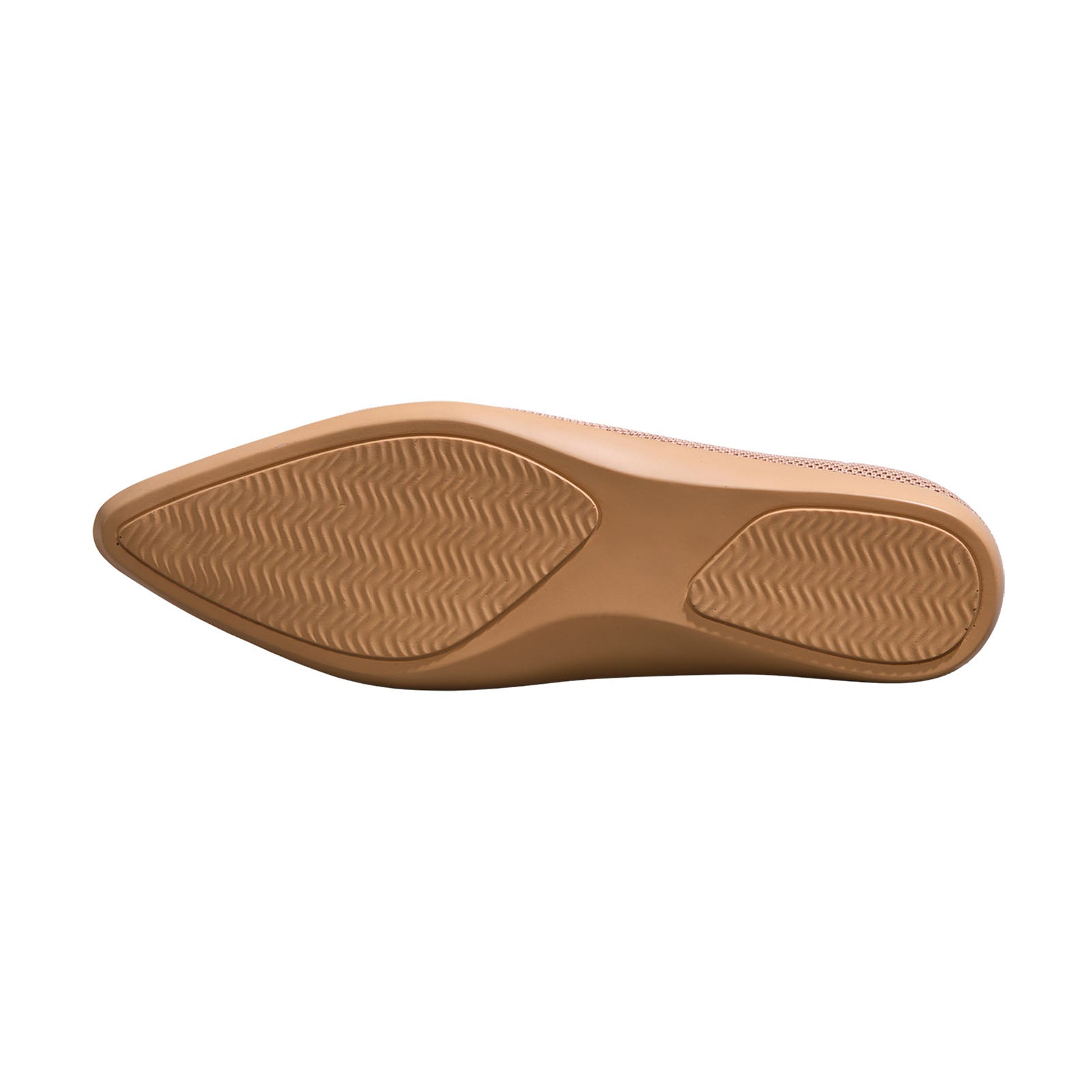 Women's Beige Pointed Ease Ballerinas
