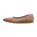 Women's Beige Pointed Ease Ballerinas