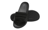 Women's Black and Black Squooshy Slides