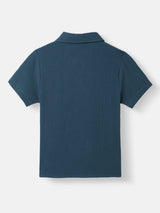 Boys Blue Casual Shirt and Shorts Set