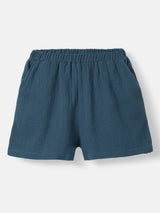 Boys Blue Casual Shirt and Shorts Set