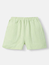 Boys Green Casual Shirt and Shorts Set