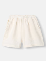 Boys White Casual Shirt and Shorts Set
