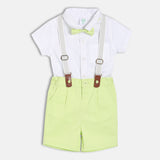 Boys Multicolor Casual Regular Fit Solid Half Sleeves Co-ord Set