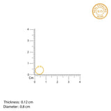 Women's Golden Twisted Nose Ring