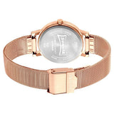 Women's Trndz Rose Gold Copper Round Dial Watch - NR8174WM02