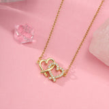 Women's Linked Hearts Necklace