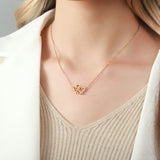 Women's Linked Hearts Necklace