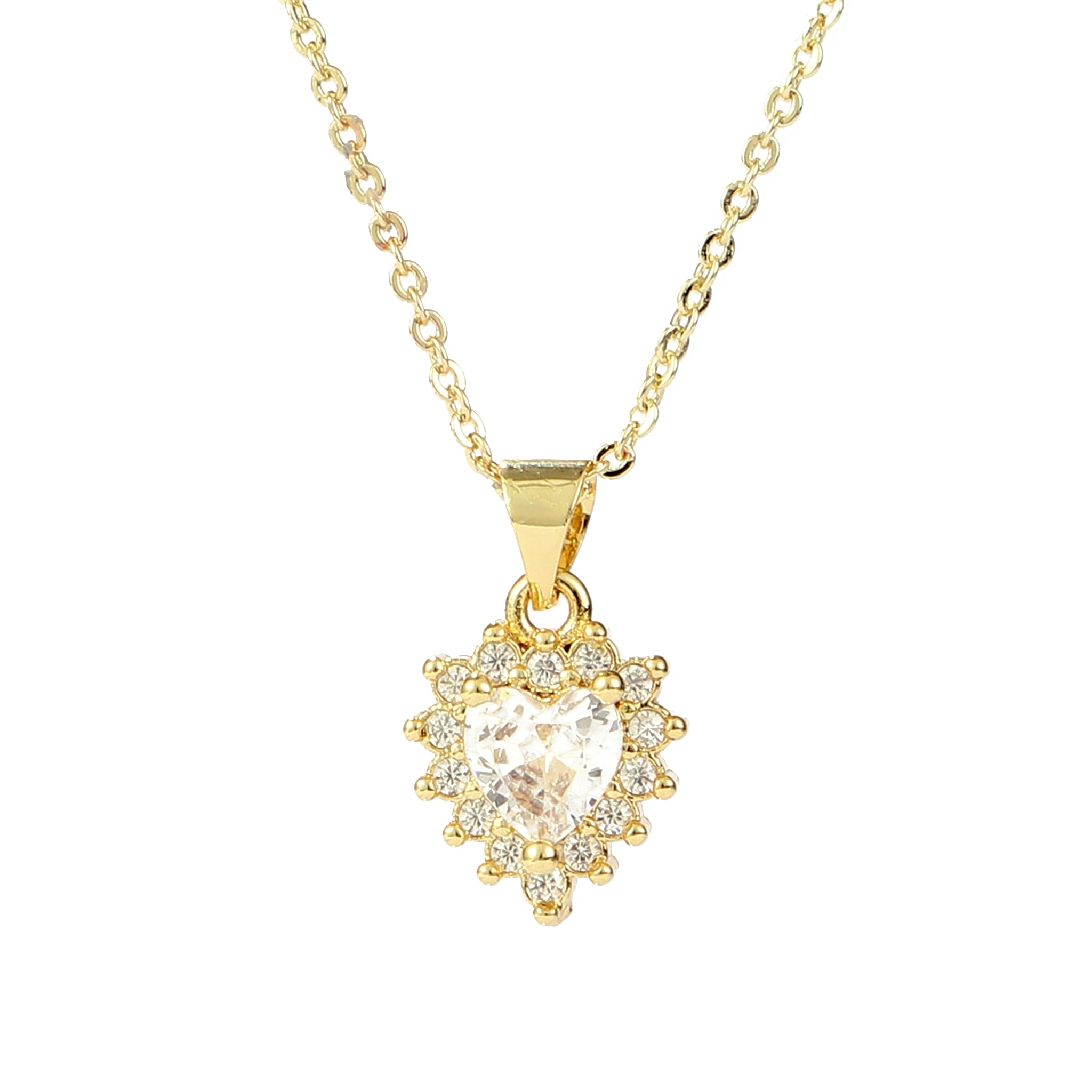 Women's Diamond Love Drop Necklace