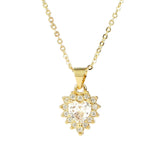 Women's Diamond Love Drop Necklace