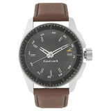 Men's Casual Black Round Dial Watch - NS3089SL05