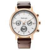 Men's Fashion White Round Dial Watch - NS3287WL01