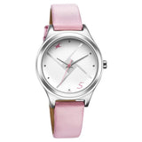 Women's Casual Silver White Round Dial Watch - NS6152SL08