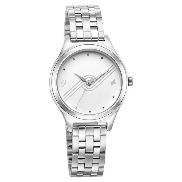 Women's Casual Silver Round Dial Watch - NS6152SM07