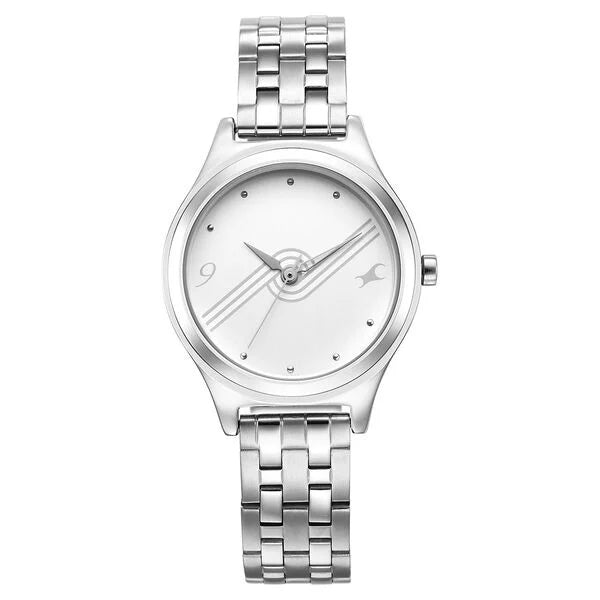 Women's Casual Silver Round Dial Watch - NS6152SM07