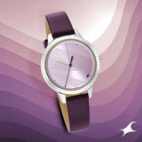 Women's Casual Violet Round Dial Watch - NS6267SL01