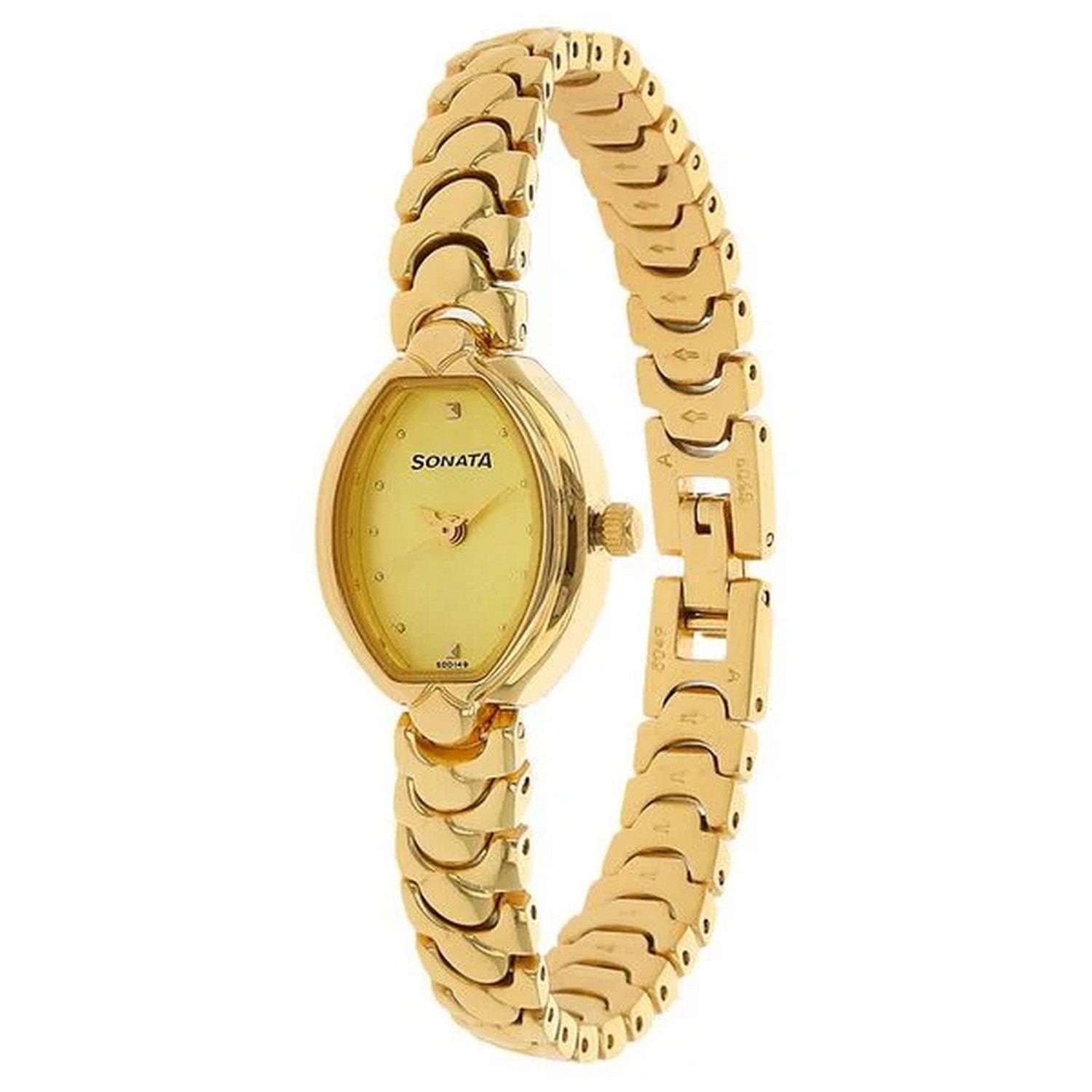 Women's Utsav Champagne Oval Dial Watch - NS8107YM02