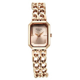 Women's Rose Gold Copper Rectangular Dial Watch - NS95283WM01