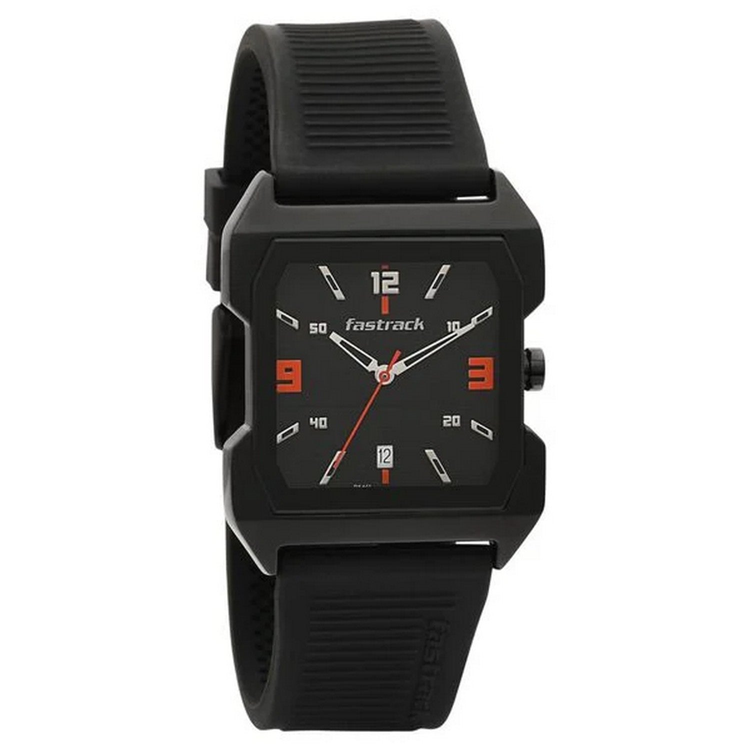 Men's Casual Black Square Dial Watch - NT1474NP01