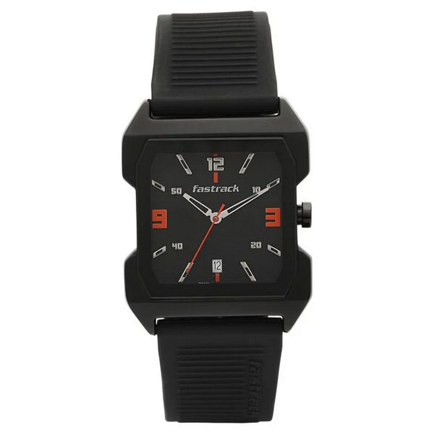 Men's Casual Black Square Dial Watch - NT1474NP01