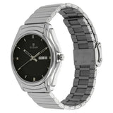 Men's Karishma Black Round Dial Watch - NT1578SM04