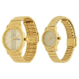 Unisex Pair Bandhan Champagne Round Dial Pair's Watch - NT15802490YM05