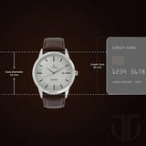 Men's Classique Silver White Round Dial Watch - NT1584SL03