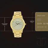 Men's Karishma Light Champagne Round Dial Watch - NT1650YM06