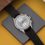 Men's Classique Silver White Round Dial Watch - NT1733KL02